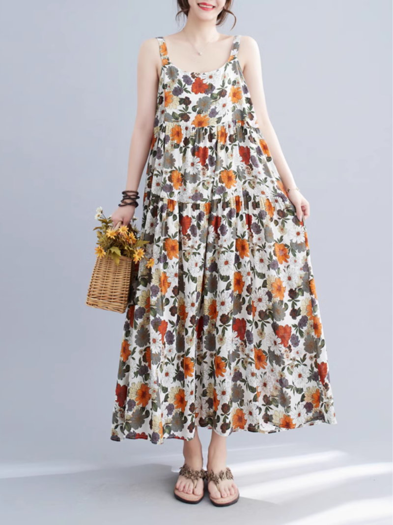 Vestido floral de corte A para todos los amantes 