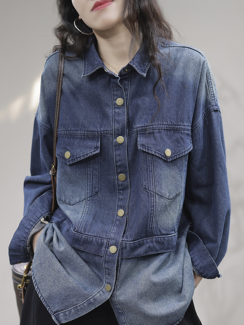 A beautiful Soul Denim Loose Long Sleeves Jacket