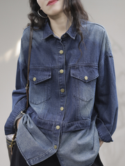 Eine wunderschöne Soul Denim Loose Langarmjacke