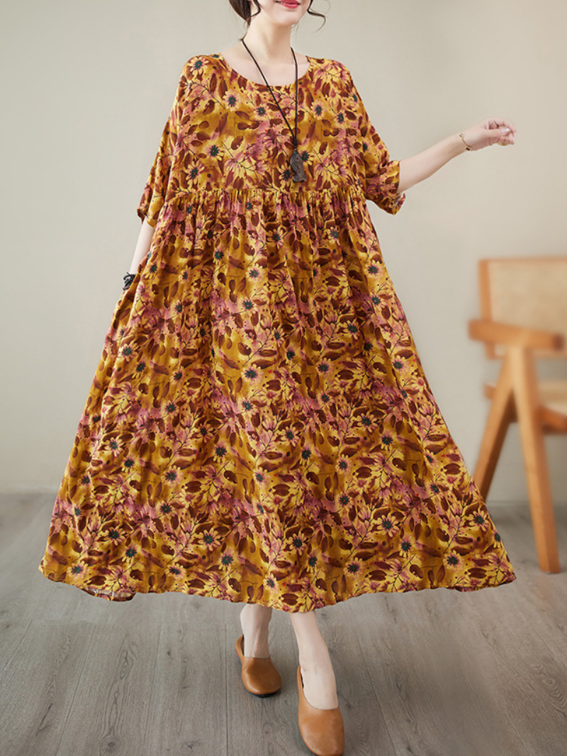 Giving Love Cotton Floral Smock Dress