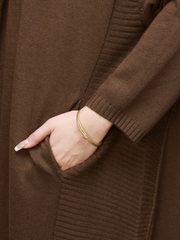 Everyday Luxury Side pocket Cardigan Coat