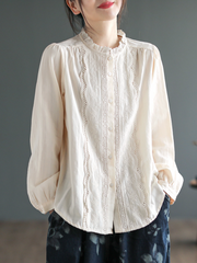 Essentials Cotton Long Sleeves Top
