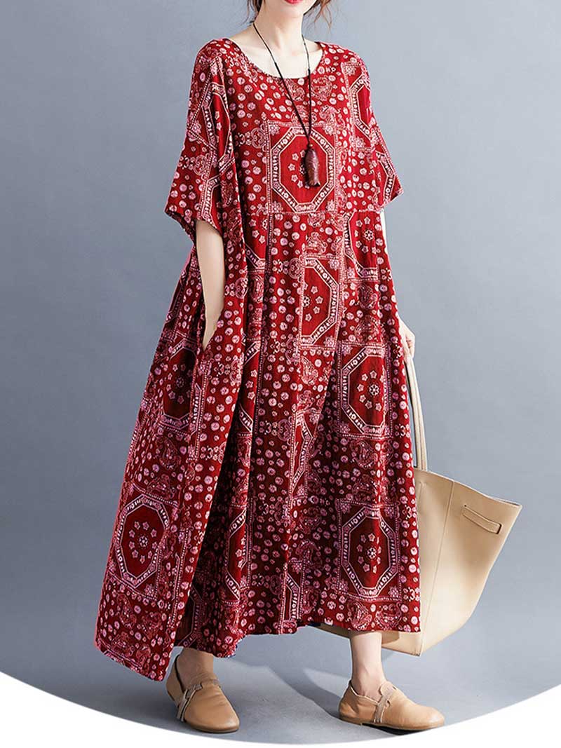 Easy To Find Printed Smock Dress