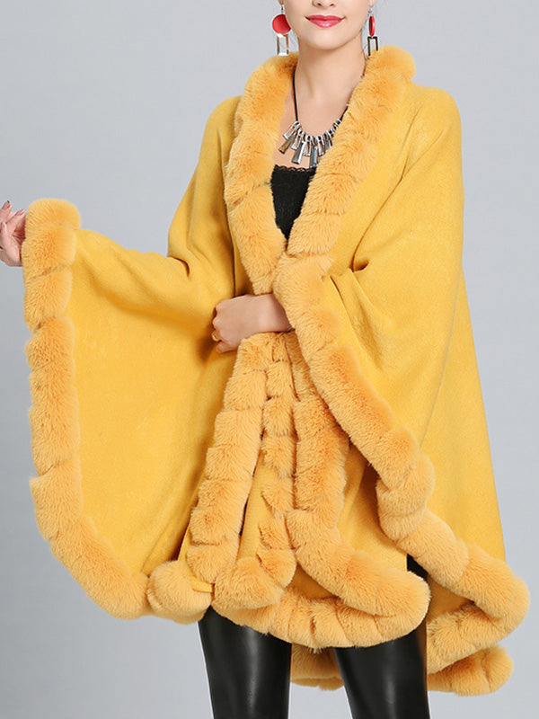 Feiner, ausgefallener Poncho, Cape-Cardigan in Übergröße