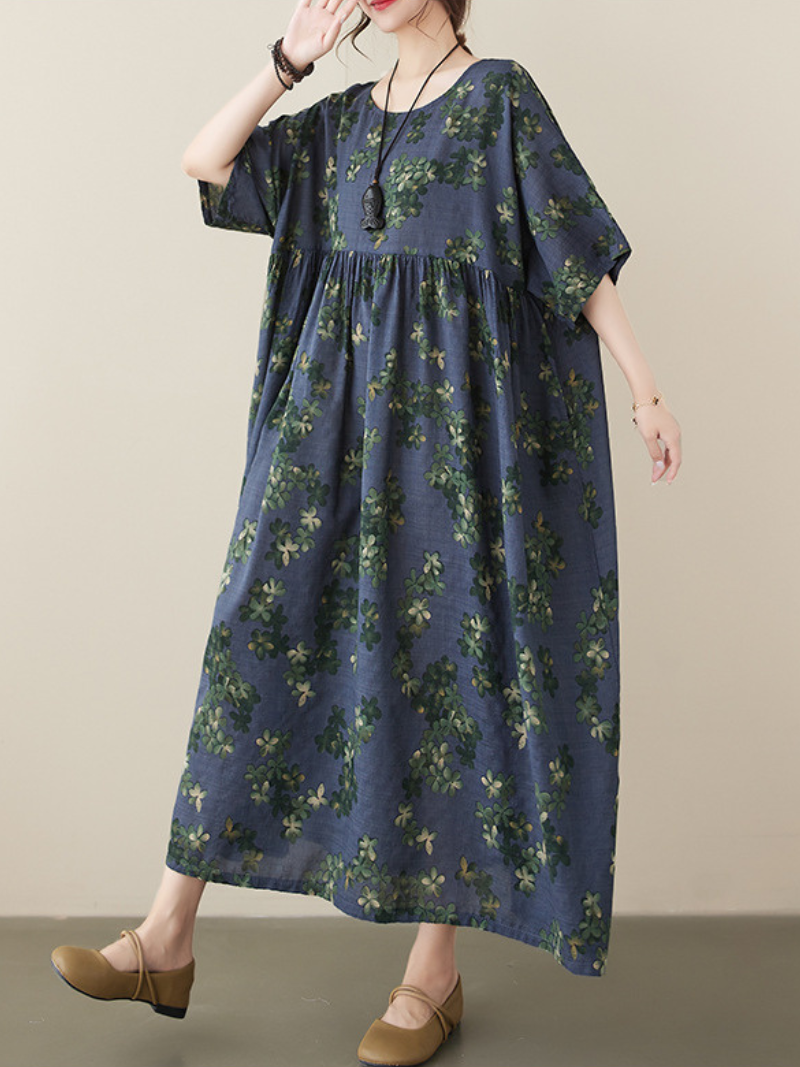 An Angel On Earth Round Neck Smock Dress