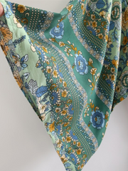 V-Neck Cotton Boheniam Style Kimono Jacket