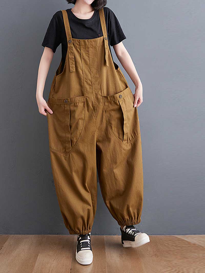 Cotton Nine-Point Pants Overall Dungaree