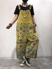 A Hundred Days Ethnic Print Cotton Overall Dungarees