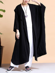 Batwing-sleeves Loose Cape Coat