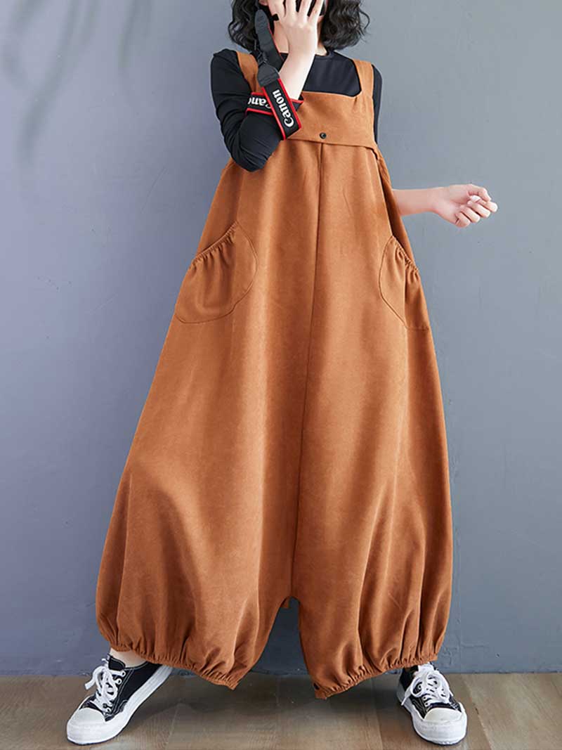 Call My Name  Cotton Overall Baggy Dungarees