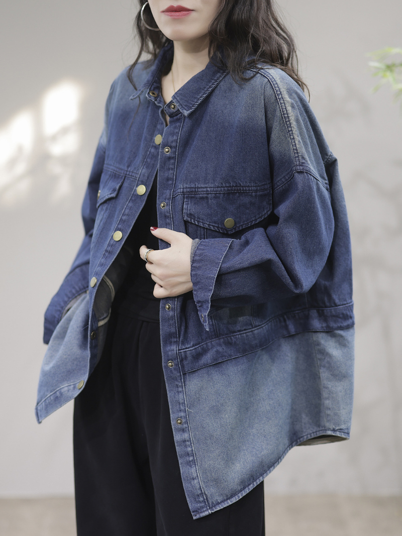 Eine wunderschöne Soul Denim Loose Langarmjacke