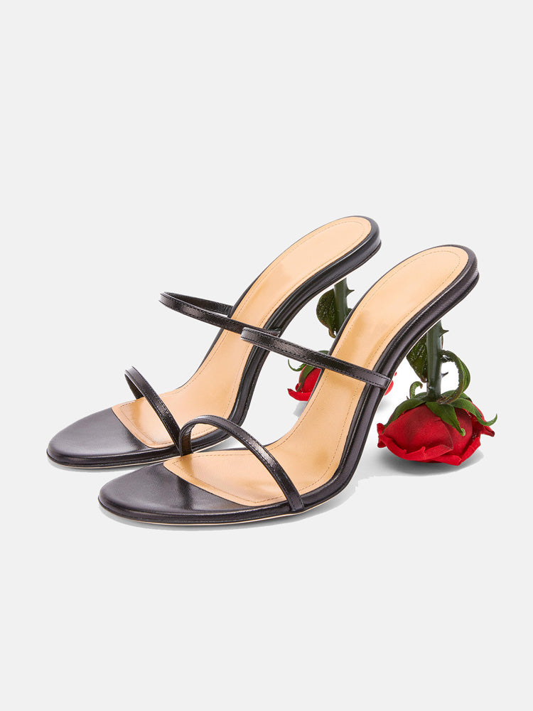 Rose Heels Strap Sandals