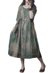 A-Linien-Kleid mit „Timeless Appeal“-Print