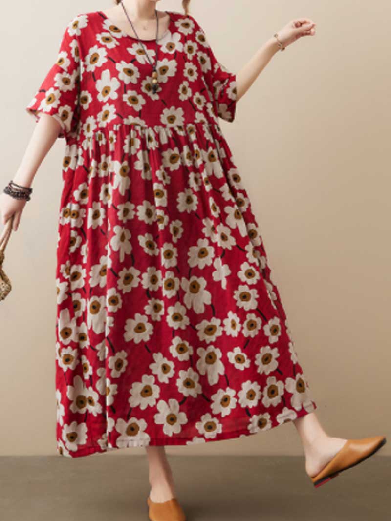 Giving Love Floral Smock Dress