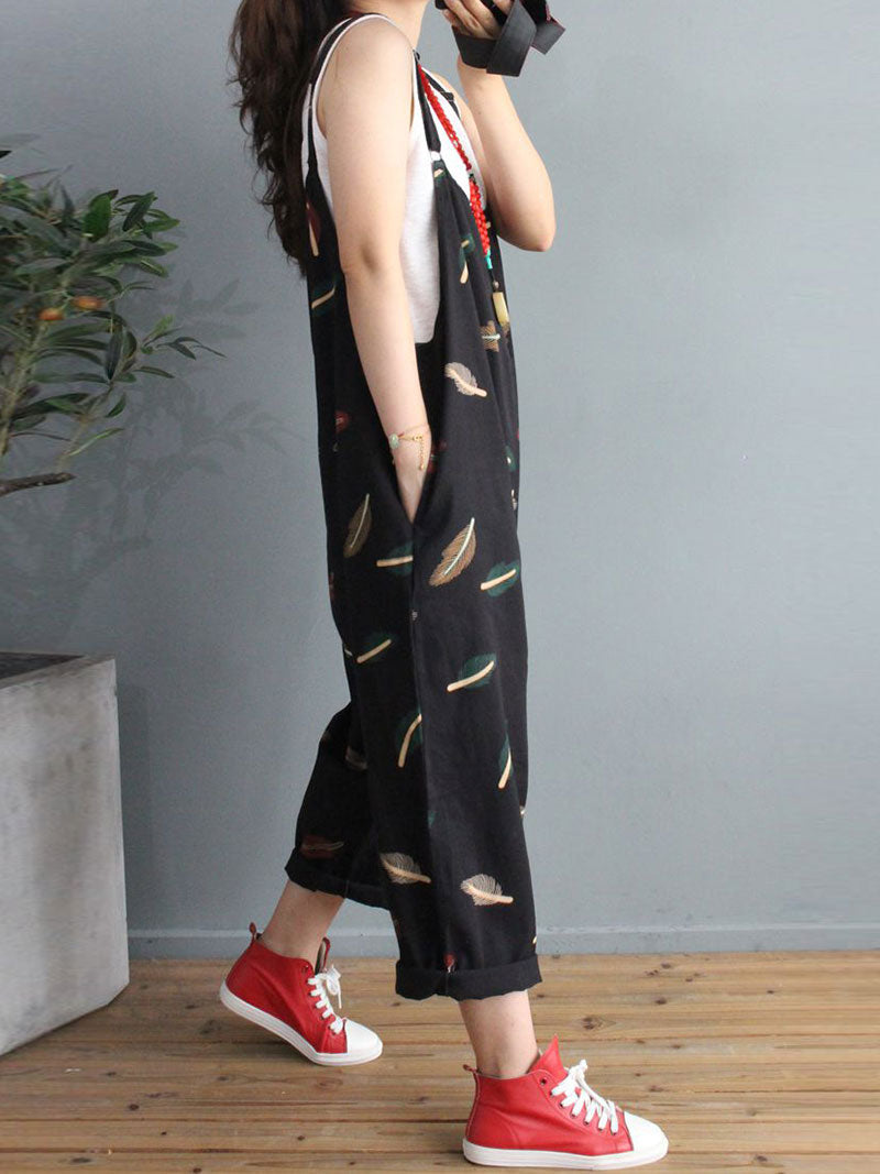 The Feather Journey Overall Dungarees