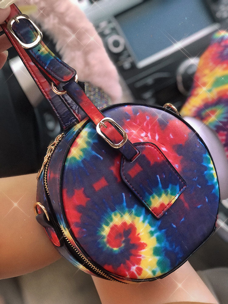 Bolso casual con efecto tie-dye