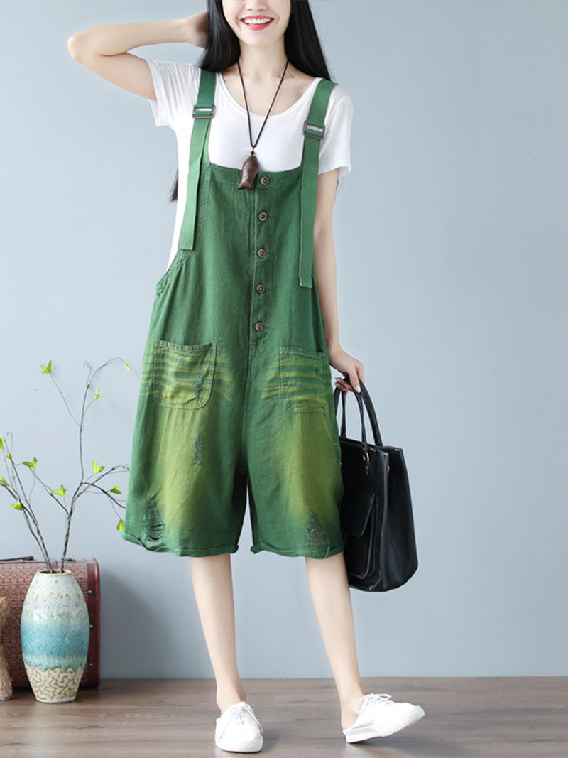 True Feelings of Colors Cotton Romper Overall Dungarees