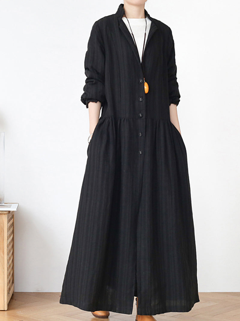 Back Your Soul Linen Coat