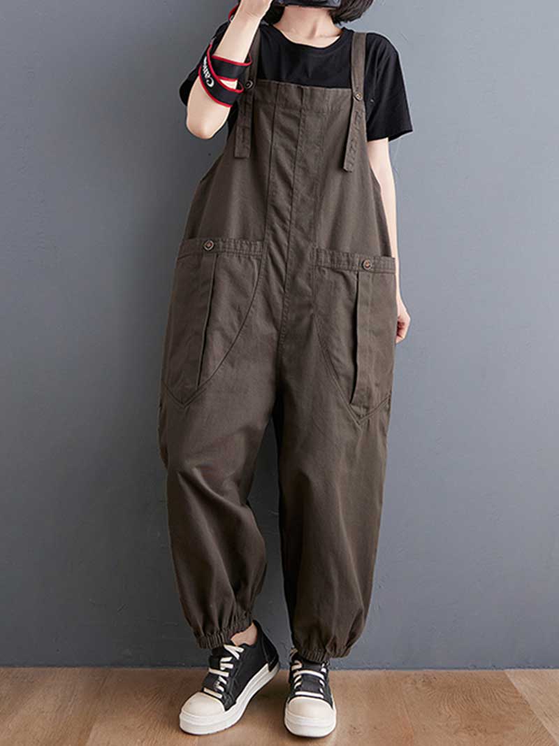 Cotton Nine-Point Pants Overall Dungaree