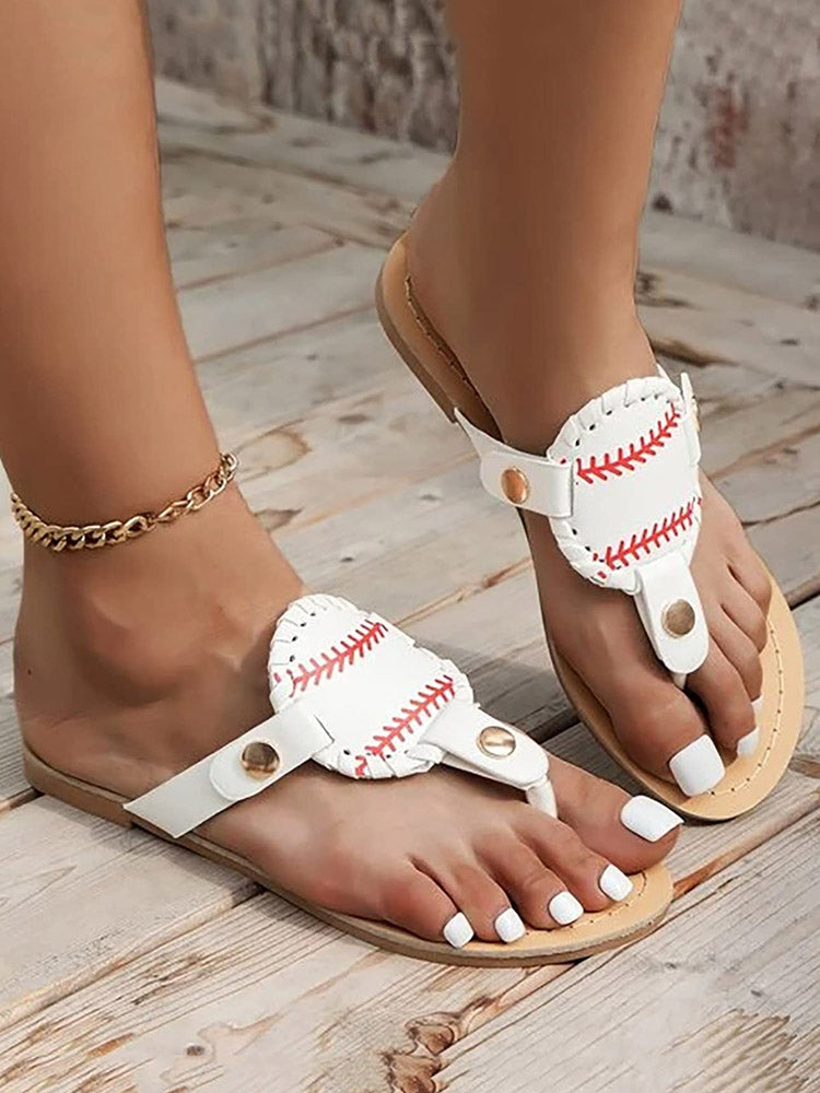 Baseball Flip-Flop Sandals