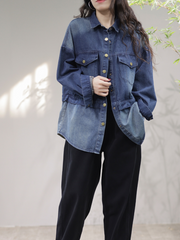 Eine wunderschöne Soul Denim Loose Langarmjacke