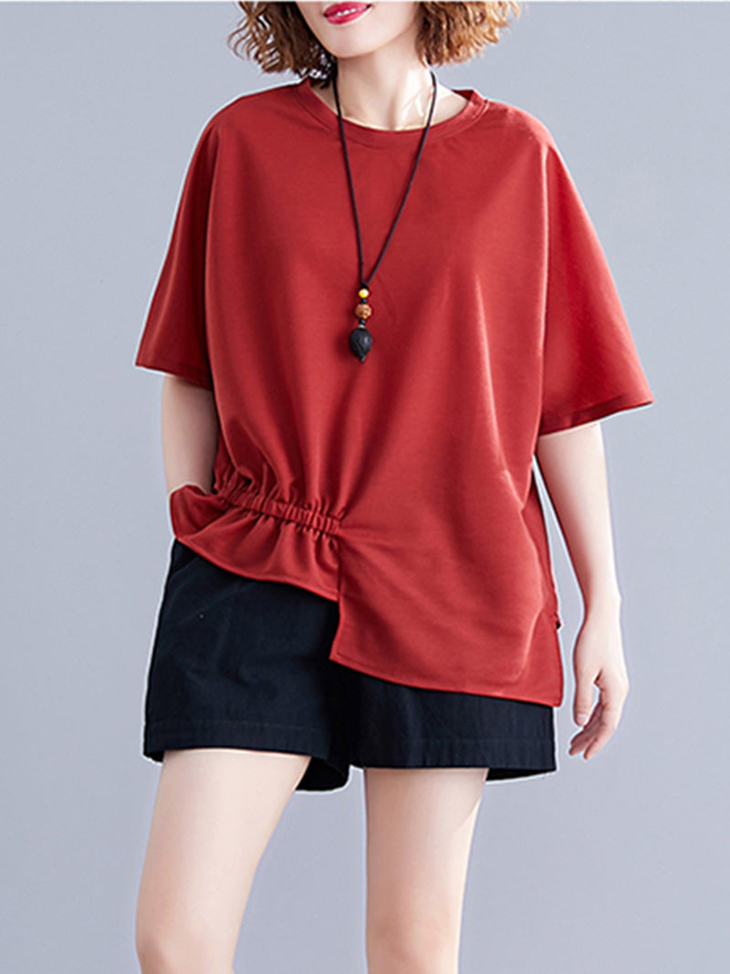 Lover's Leap Elastic Waist Style Basic Tops