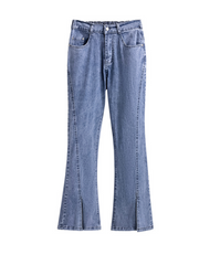 Jeans mit hoher Taille, lässig, locker, extra große Unterhose