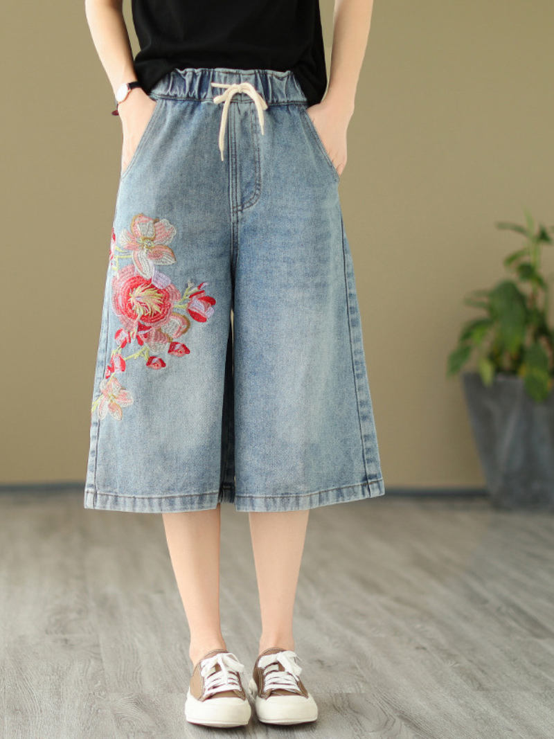 Angels Forever Denim – Kurze Hose mit natürlicher Taille