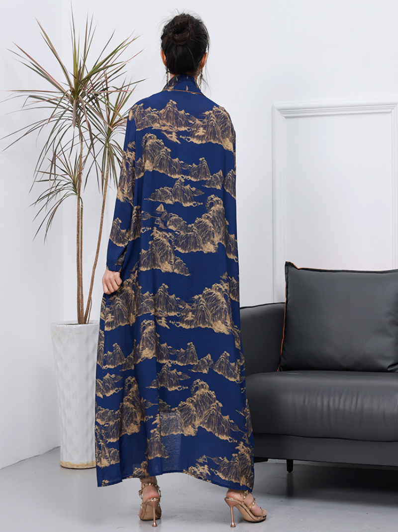 Cardigan Long-sleeved A-Line Front Open kimono