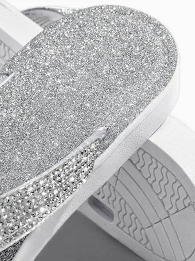 Flip-Flops mit Strass-Pailletten