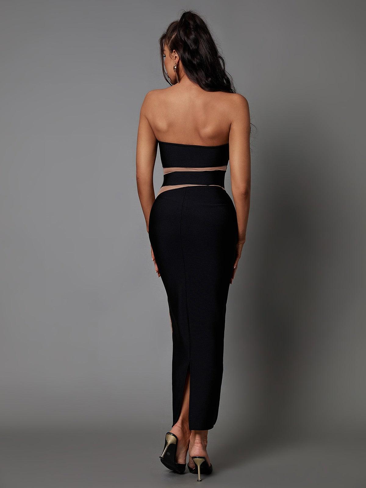 Genesis Strapless Bandage Midi Dress