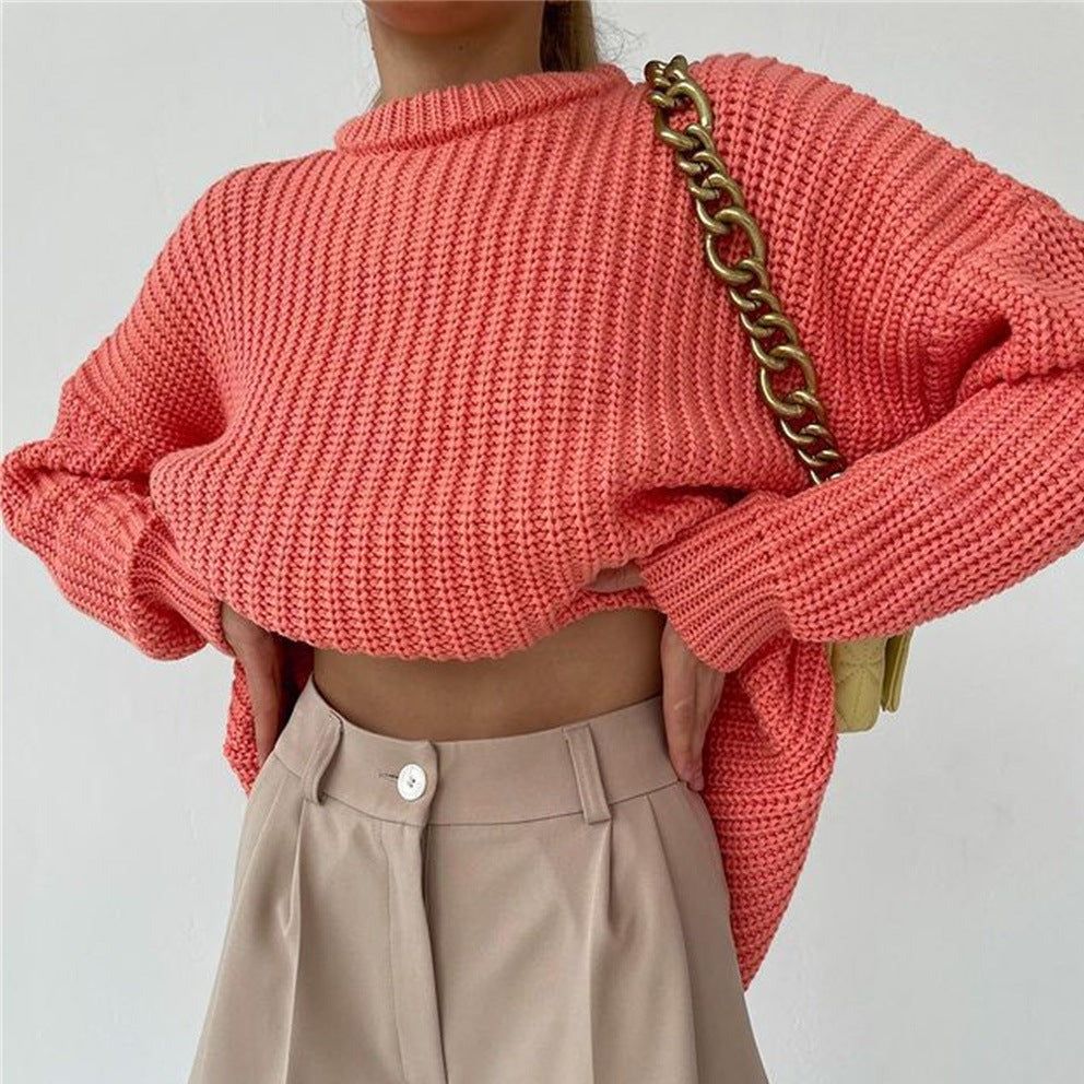 Sunset Trip Thickened Oversized Knitted Sweater