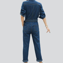 Damen Jeans-Overall mit Gürtel