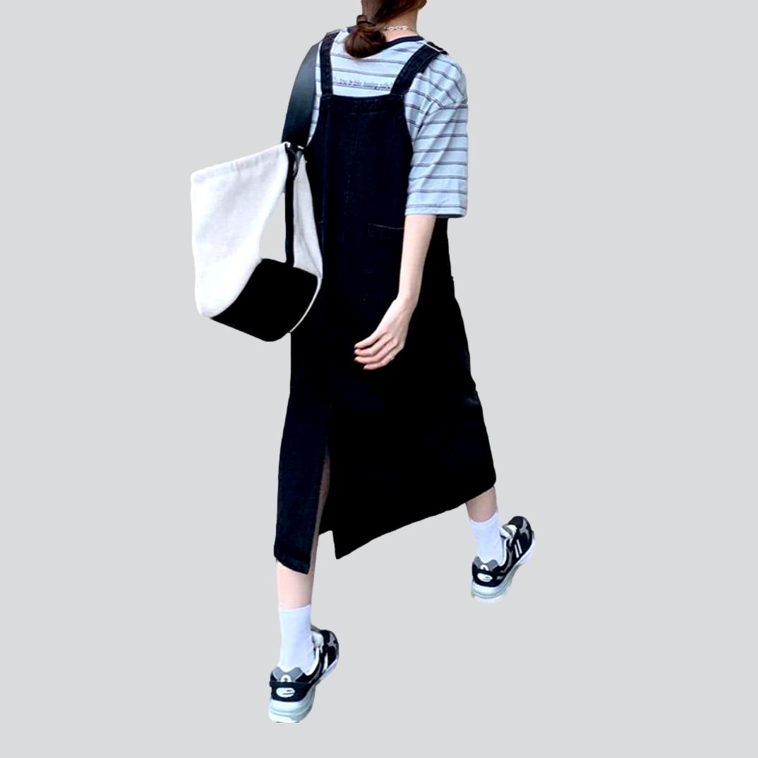 Women's overall dress with suspenders