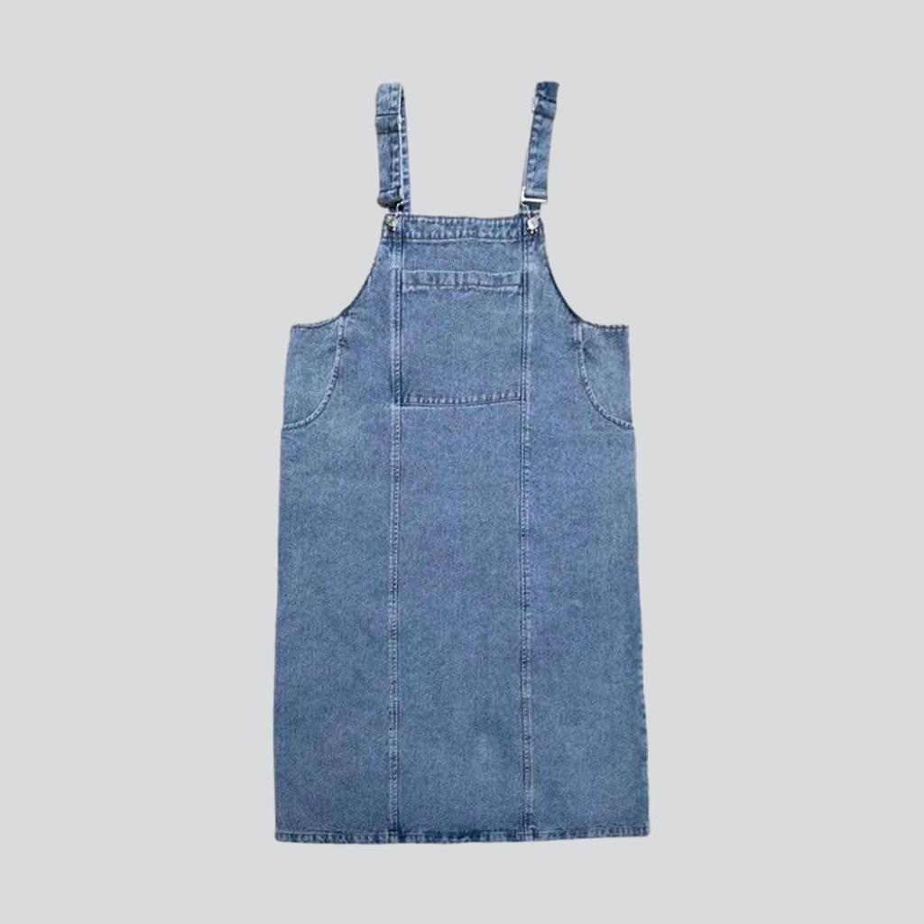 Women's overall dress with suspenders