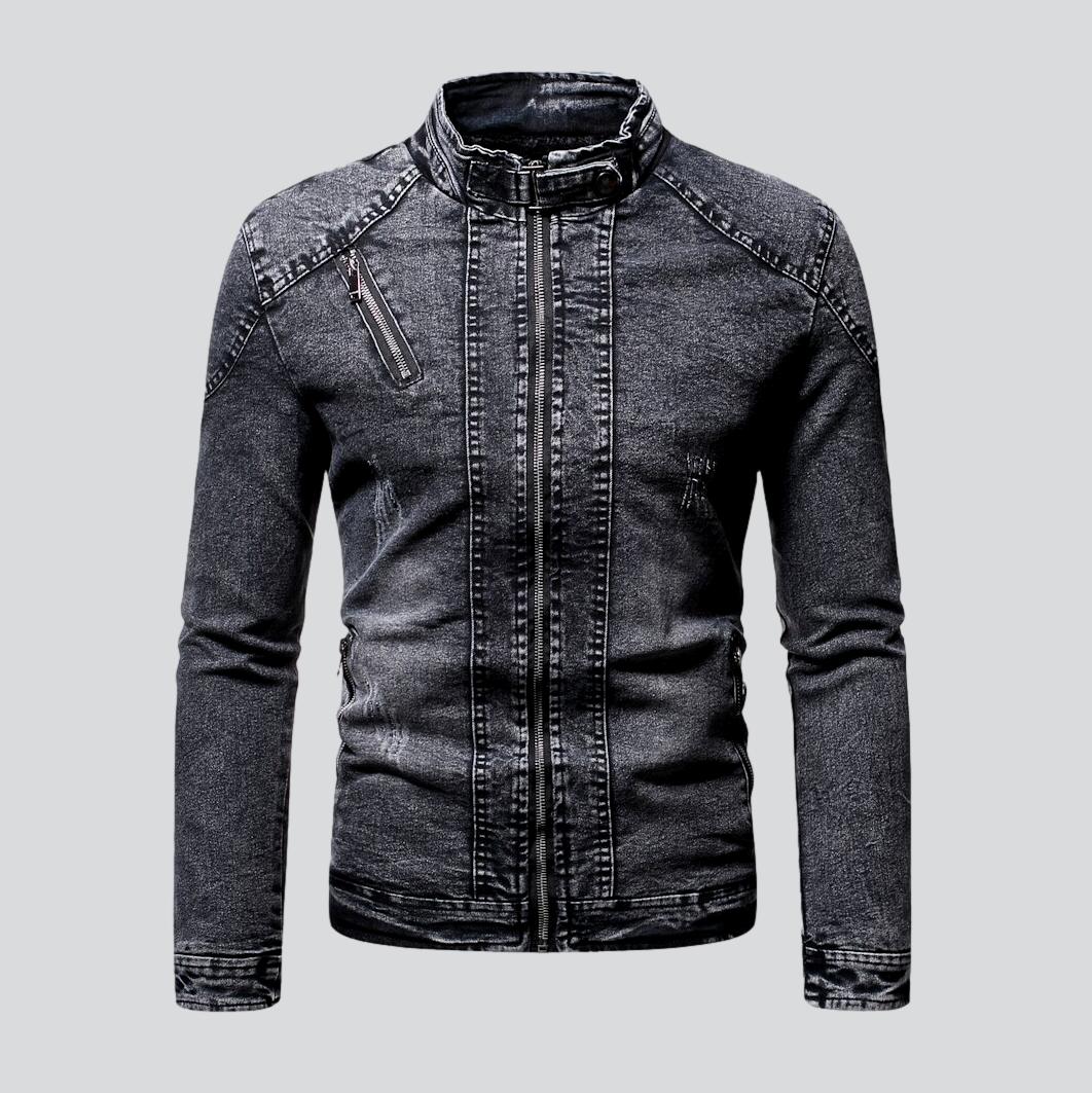 Winter-Moto-Jeansjacke für Herren