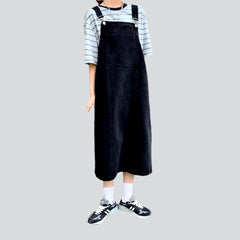 Women's overall dress with suspenders