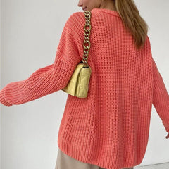 Sunset Trip Thickened Oversized Knitted Sweater