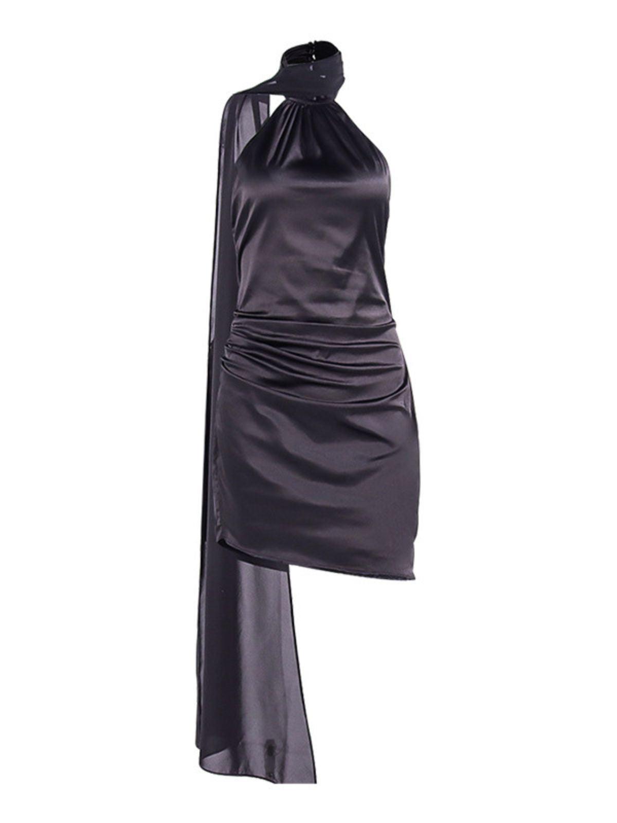 Jenny Neckholder-Minikleid aus Satin 