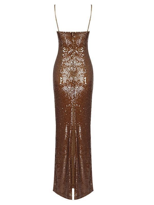 Lorelei Brown Sequin Dress