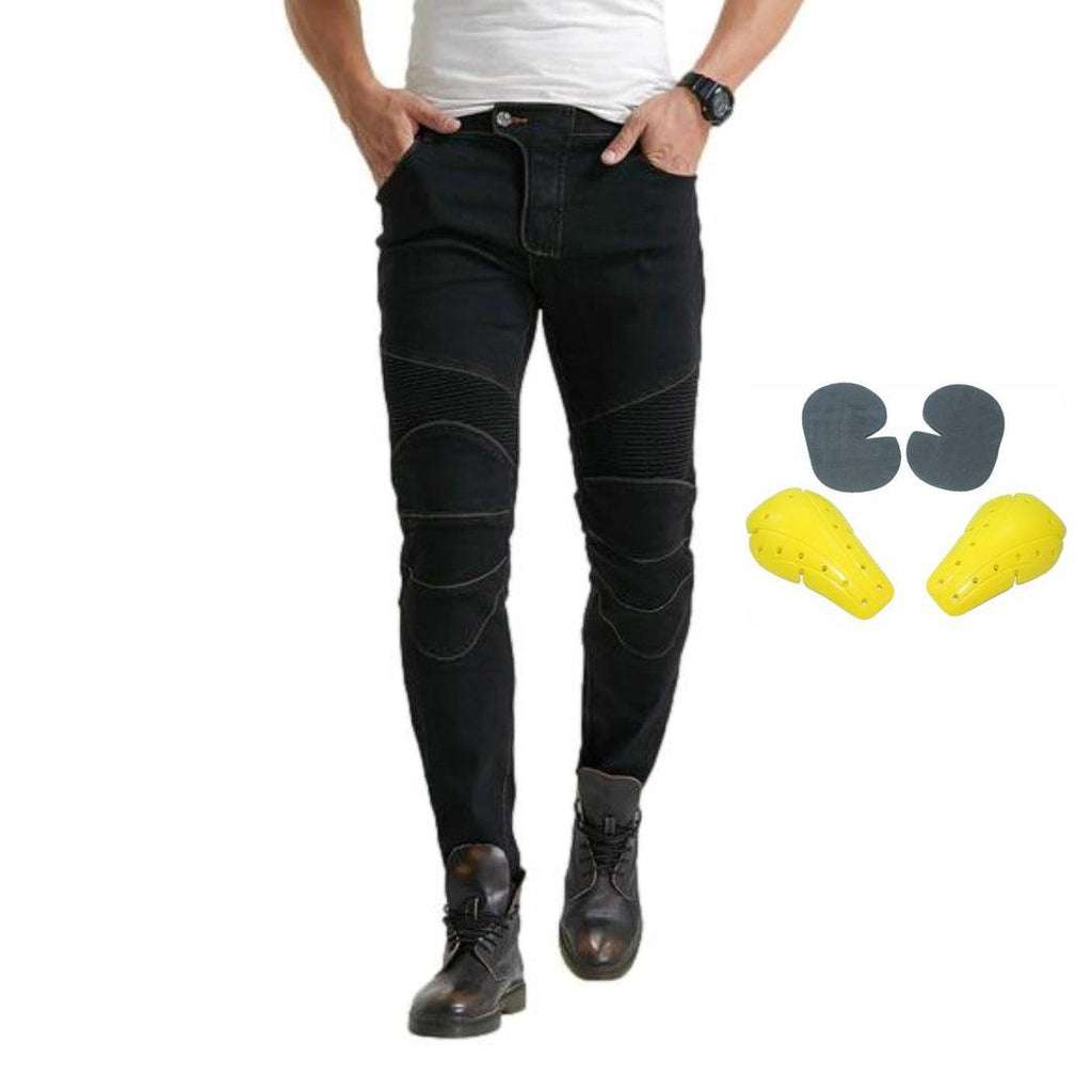 Waterproof men's biker jeans