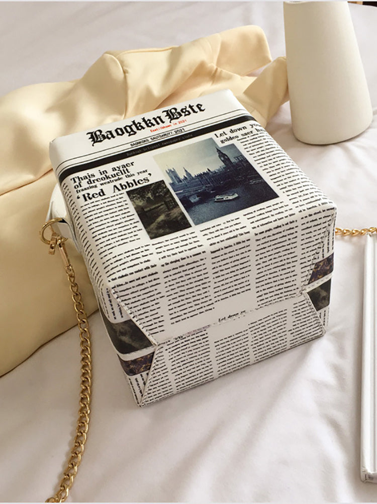 Newspaper News Box Bag