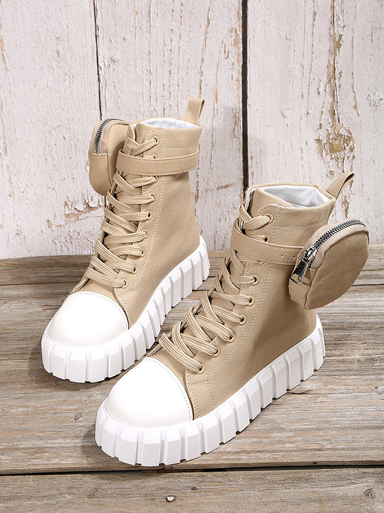 Lace-up Canvas Sneakers
