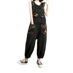 Y2k Baggy Damen Jeans Overall