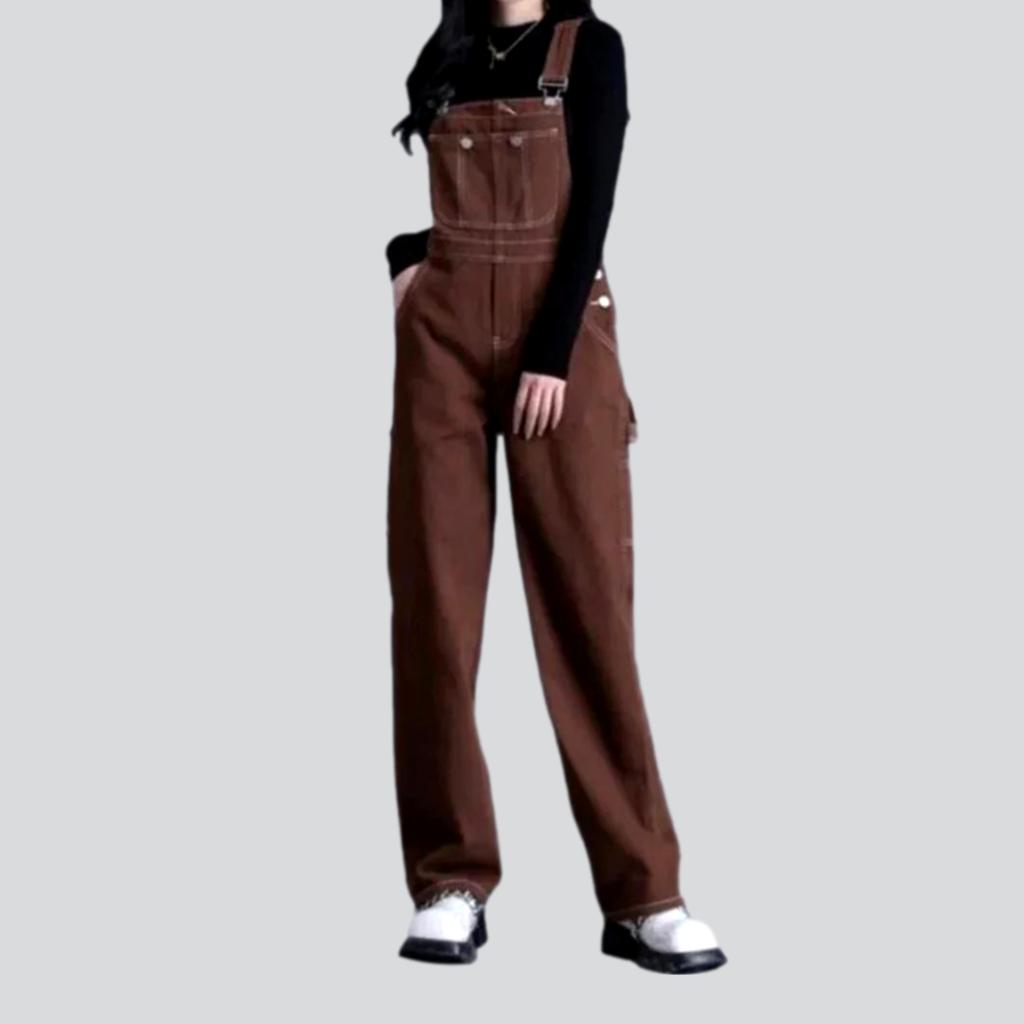 Y2k Baggy Denim Jumpsuit für Damen