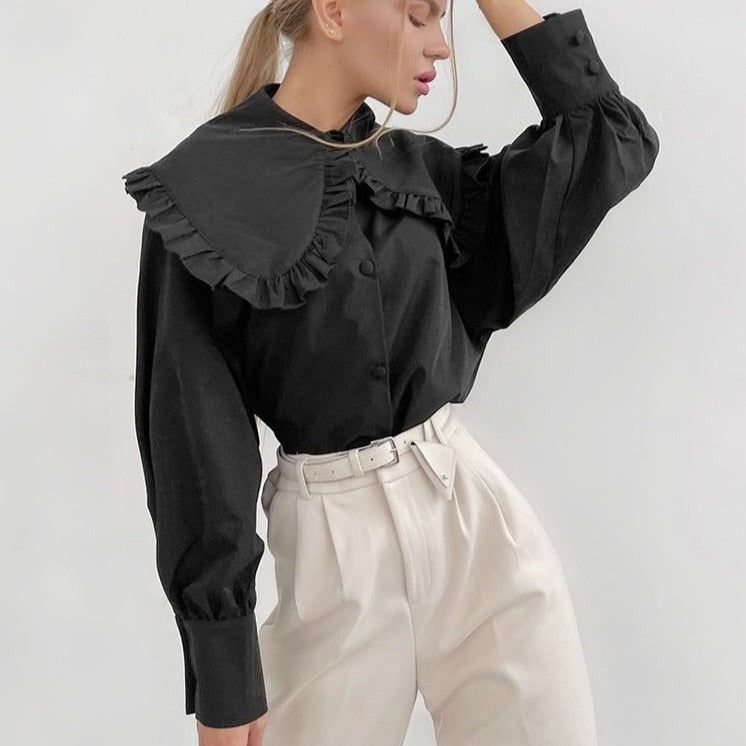 Florence Oversized Collar Blouse