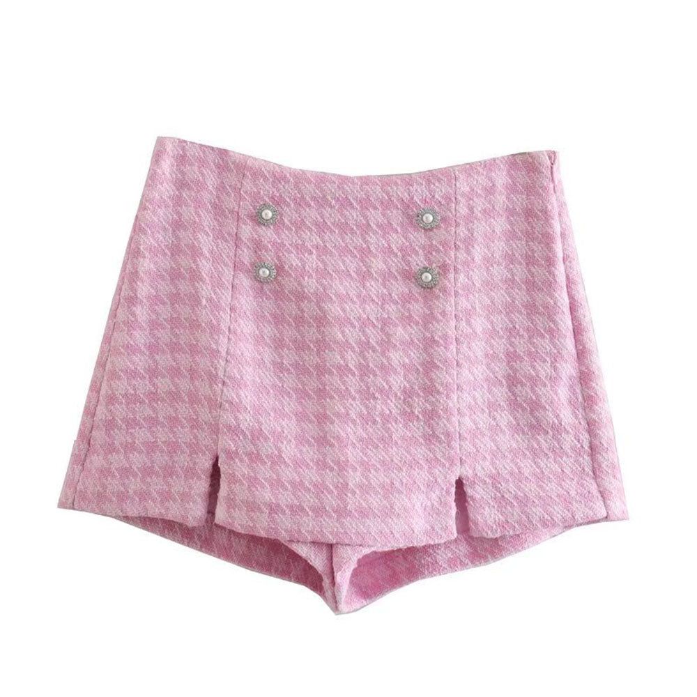 Paris Bound Double Button Crop Blazer & Split Skirt Set