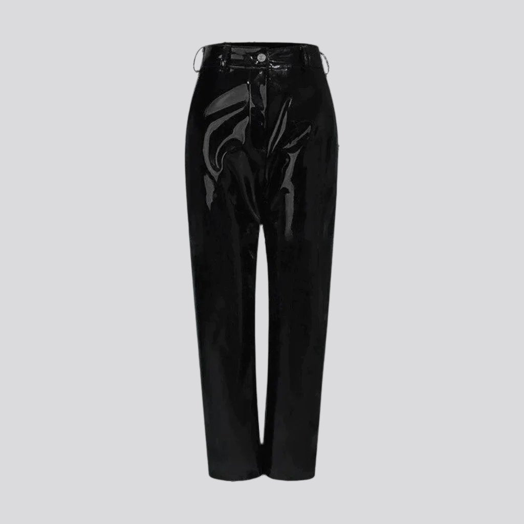 Y2k women's shiny jeans