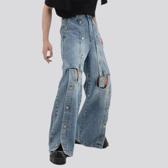 Y2k mid-waist jeans for men