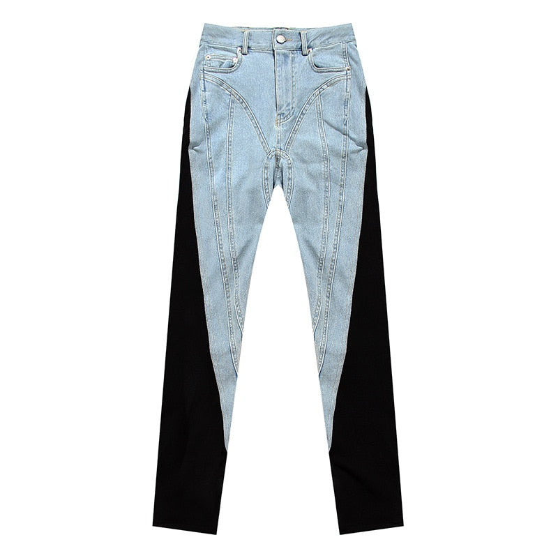 Shift Wave Paneled Slim-Fit Jeans